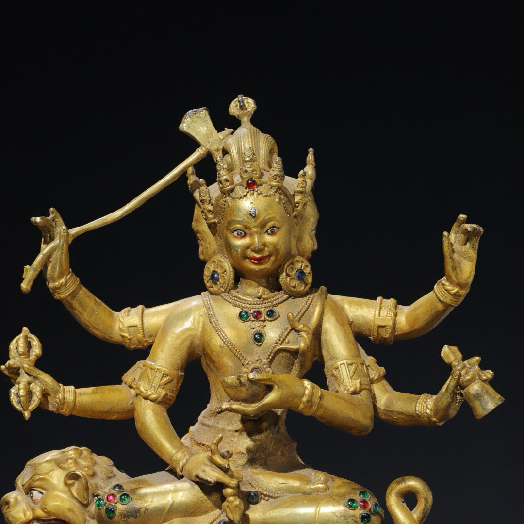 Chinese antique pure copper Buddha statue