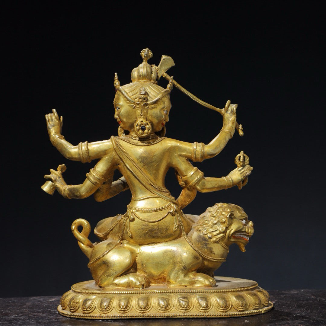 Chinese antique pure copper Buddha statue