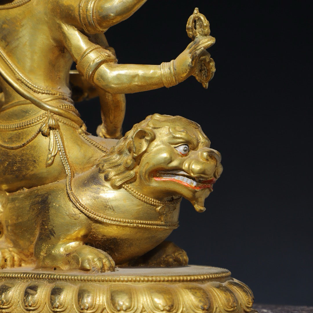 Chinese antique pure copper Buddha statue