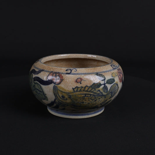 Blue and white blooms with surplus patterns every year, small brush wash