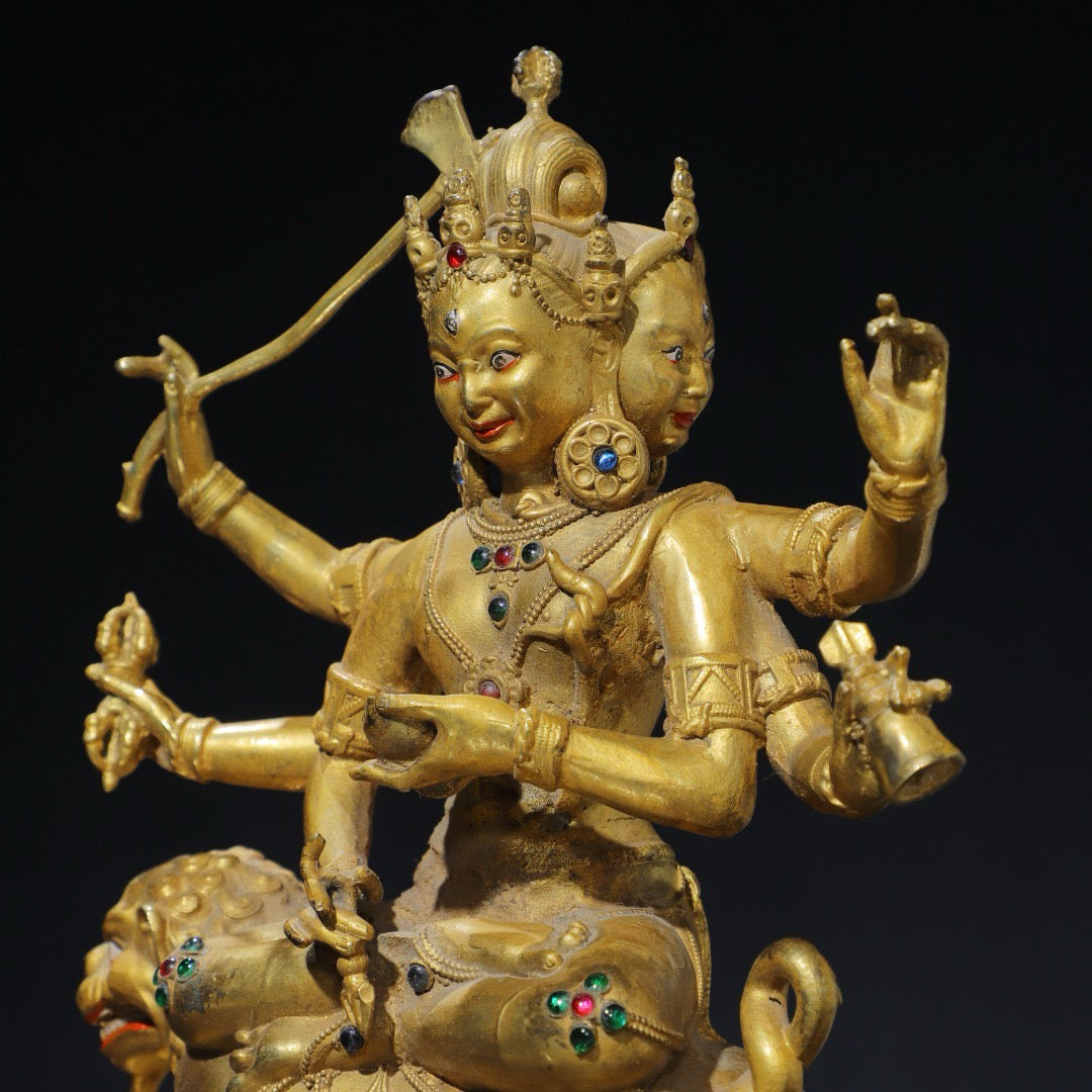 Chinese antique pure copper Buddha statue