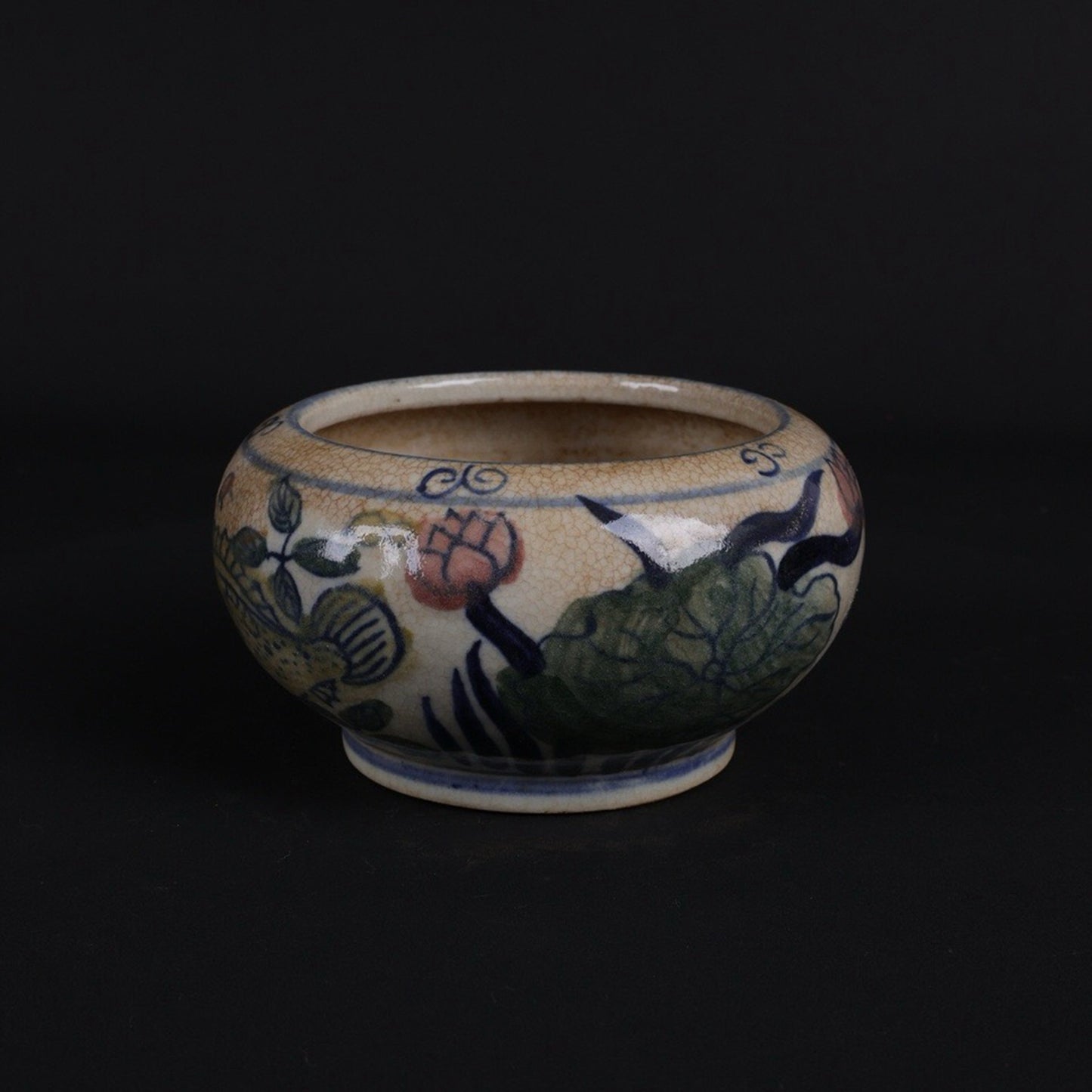 Blue and white blooms with surplus patterns every year, small brush wash