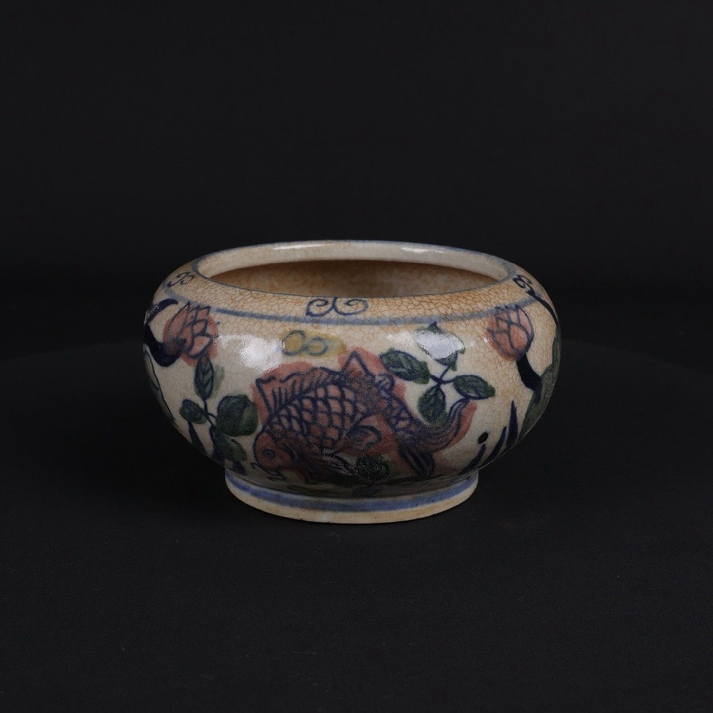 Blue and white blooms with surplus patterns every year, small brush wash