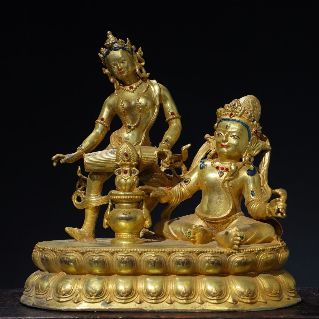 Chinese antique pure copper Buddha statue
