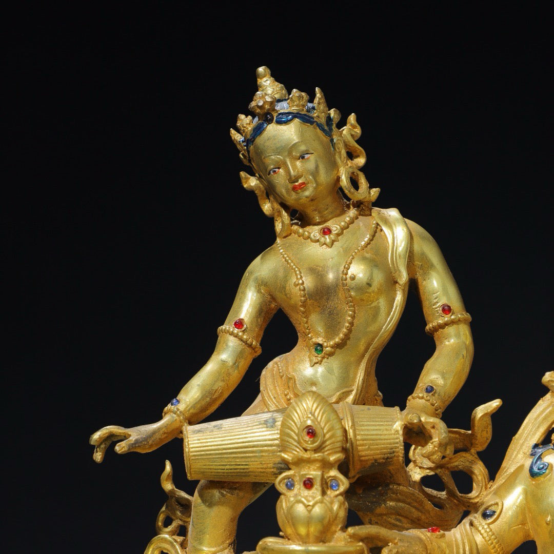 Chinese antique pure copper Buddha statue
