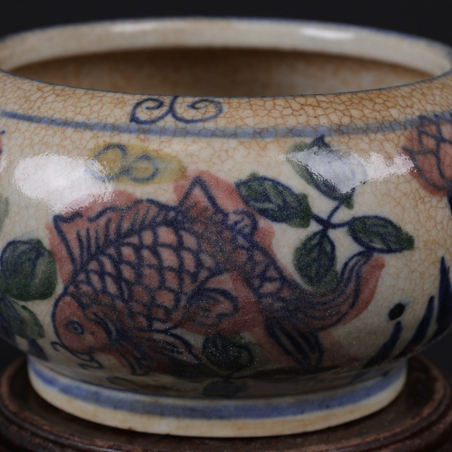 Blue and white blooms with surplus patterns every year, small brush wash