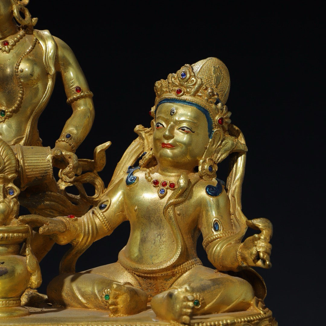 Chinese antique pure copper Buddha statue