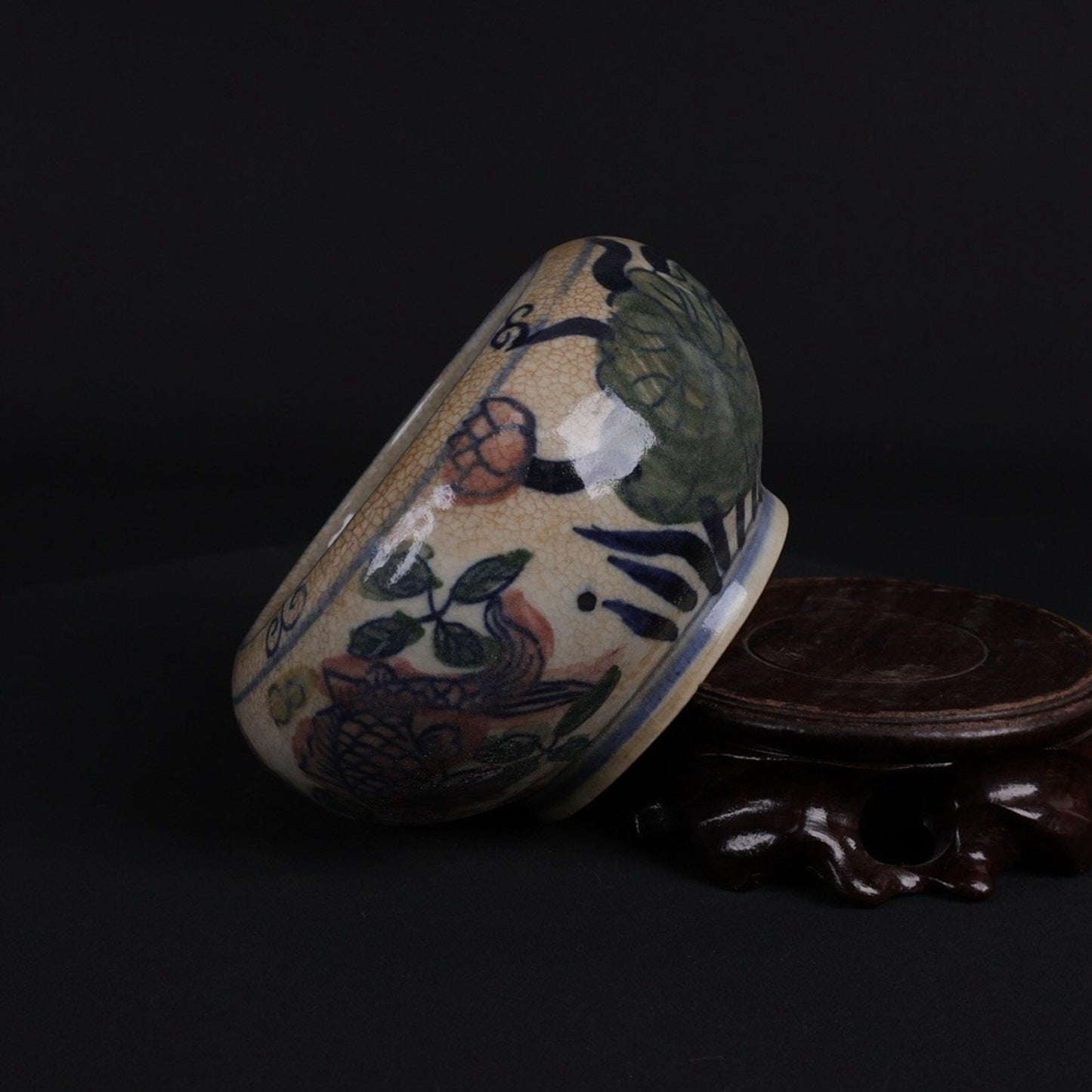 Blue and white blooms with surplus patterns every year, small brush wash