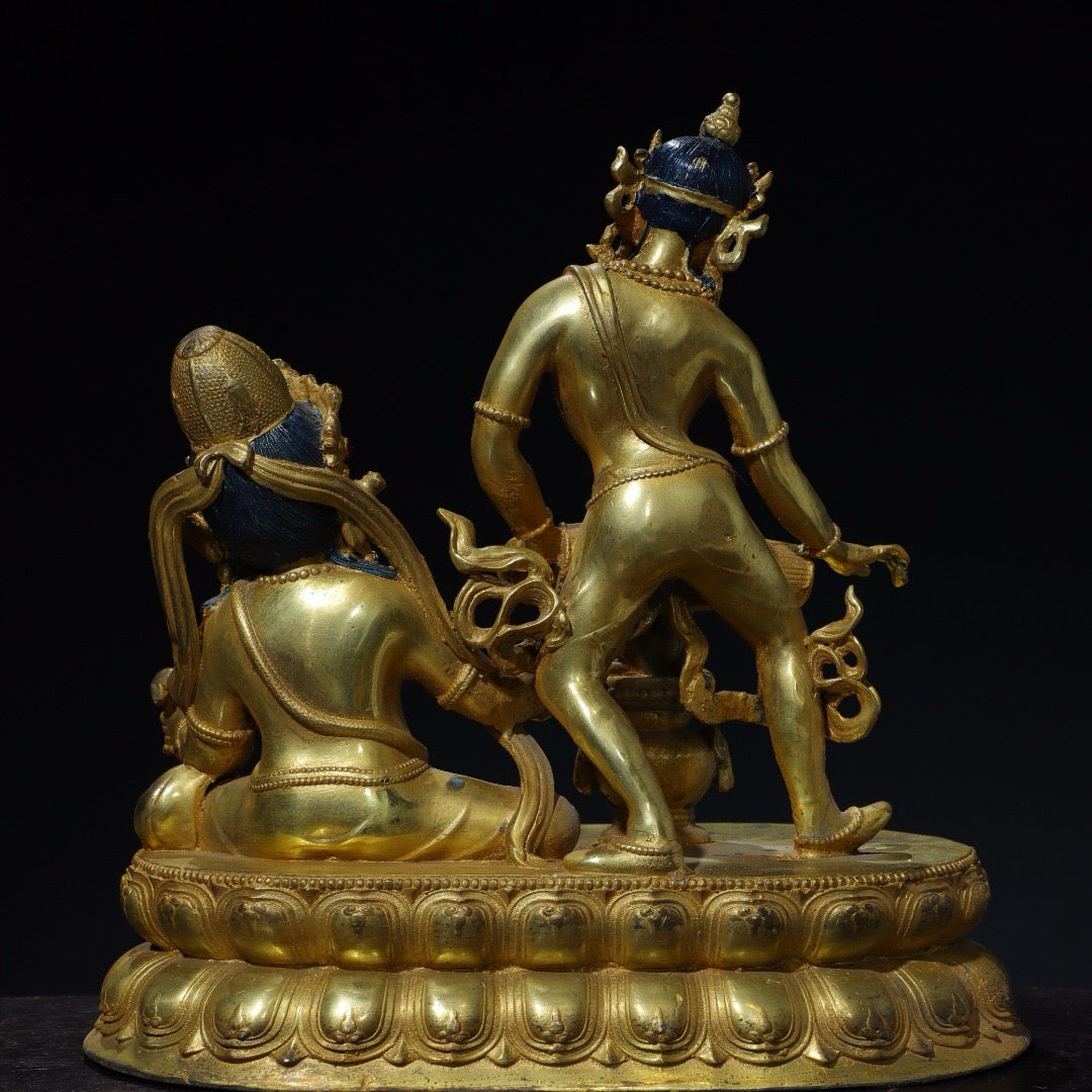 Chinese antique pure copper Buddha statue