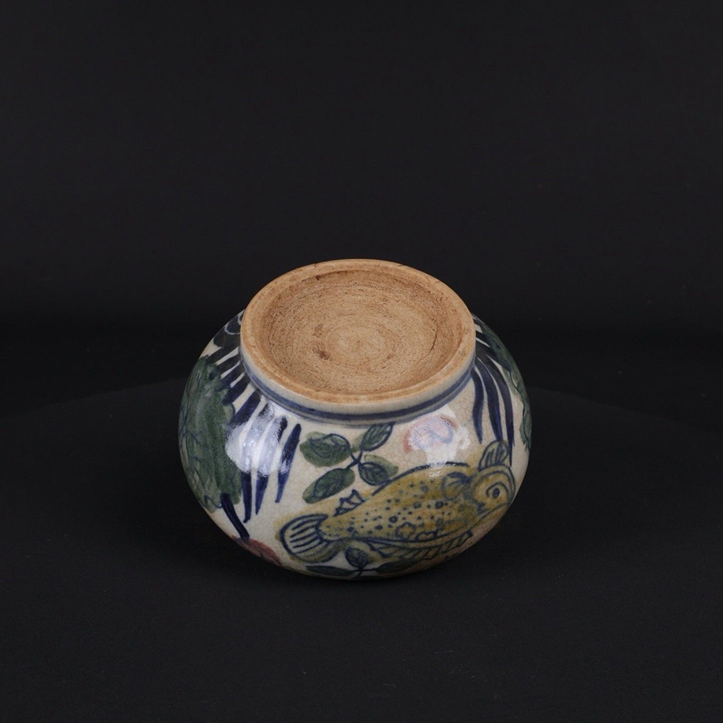 Blue and white blooms with surplus patterns every year, small brush wash