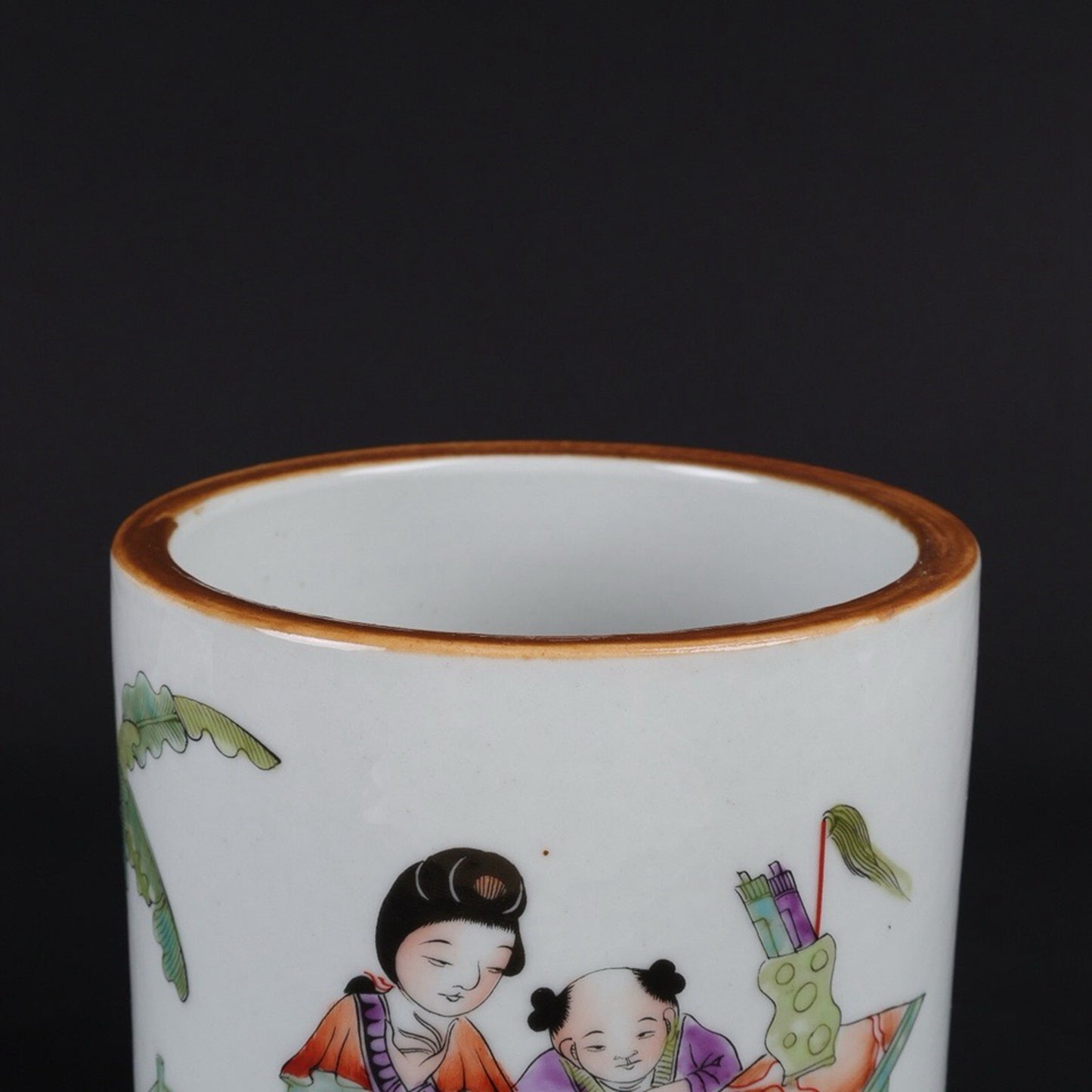 Pink pretty girl patterned pen holder