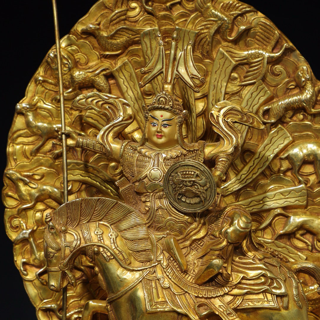 Chinese antique pure copper Buddha statue