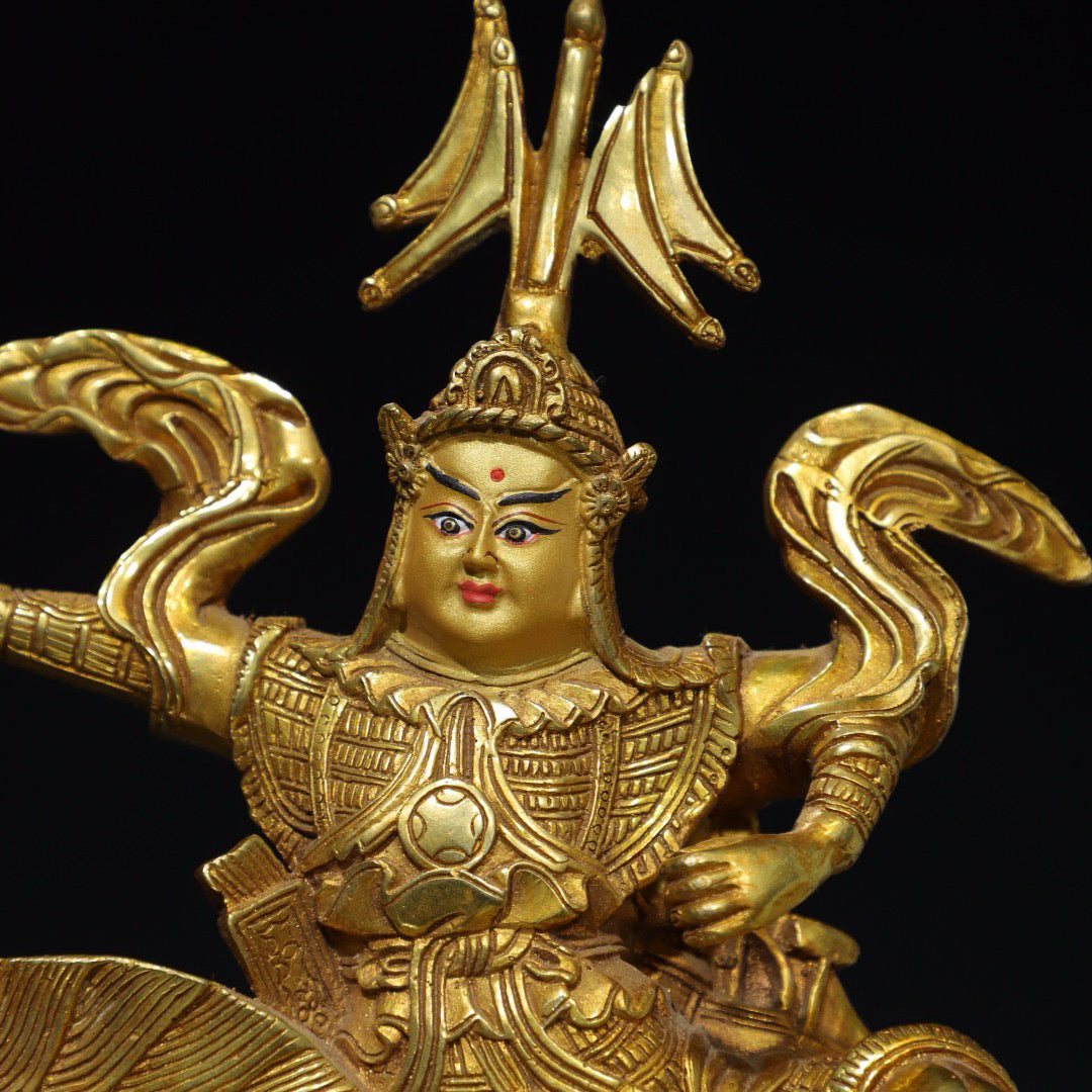 Chinese antique pure copper Buddha statue