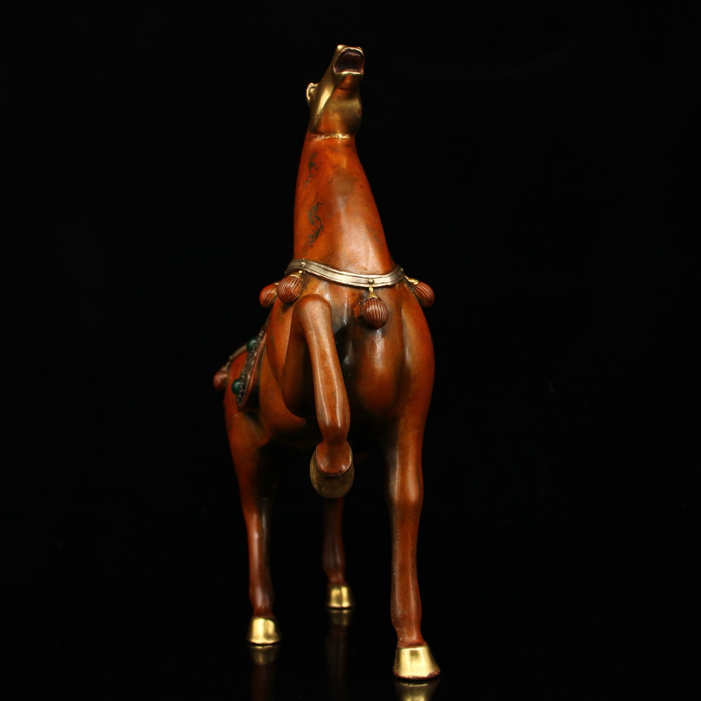 Chinese antique pure copper horse