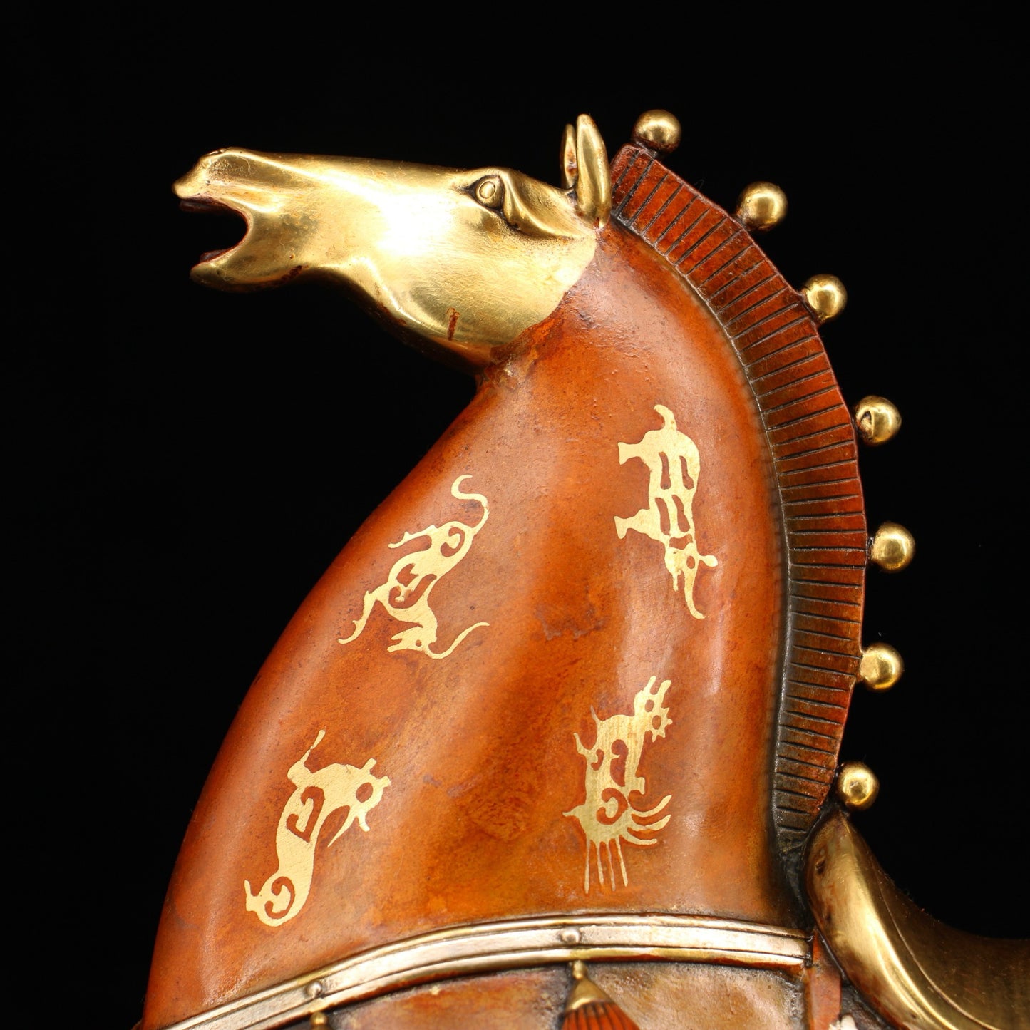 Chinese antique pure copper horse