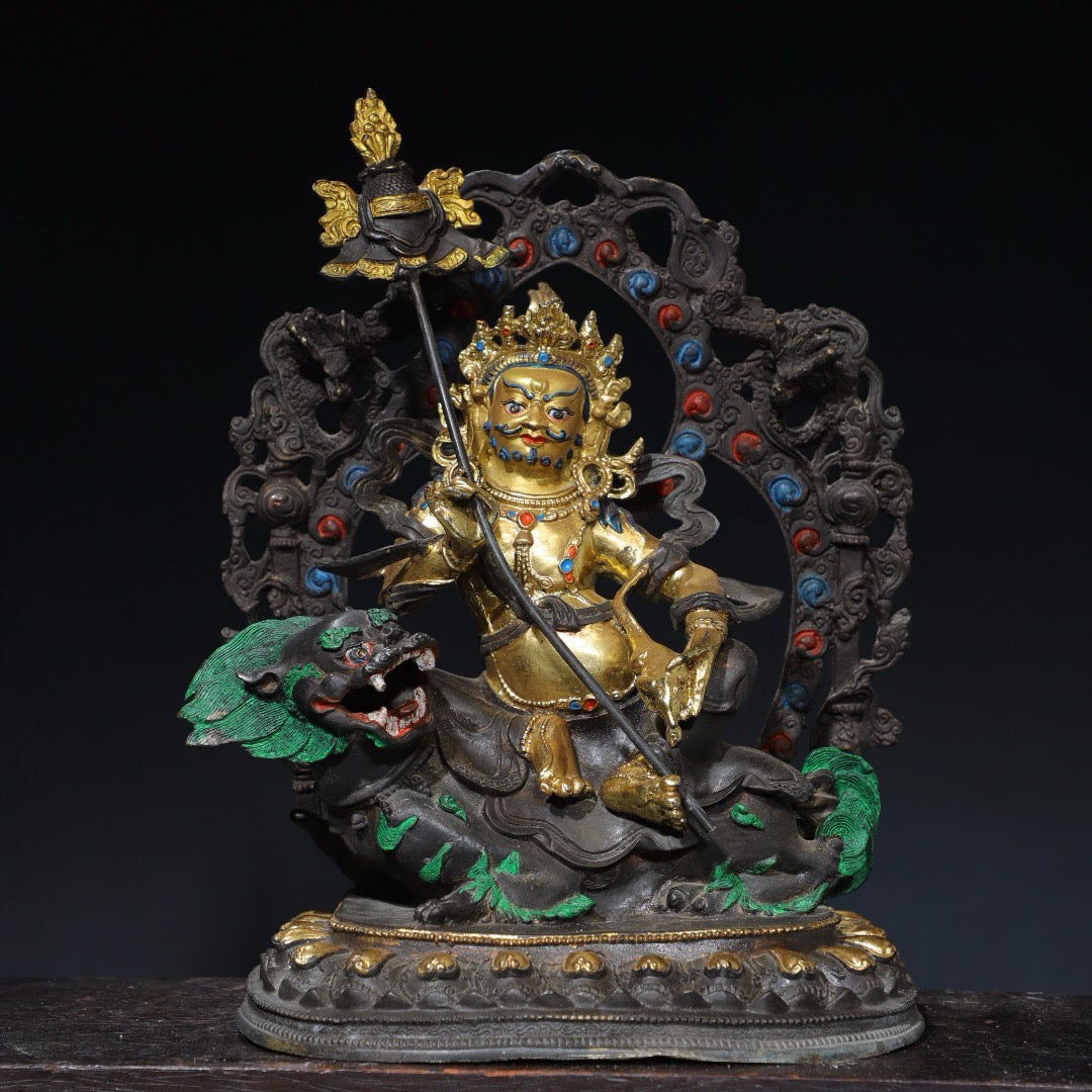 Chinese antique pure copper Buddha statue