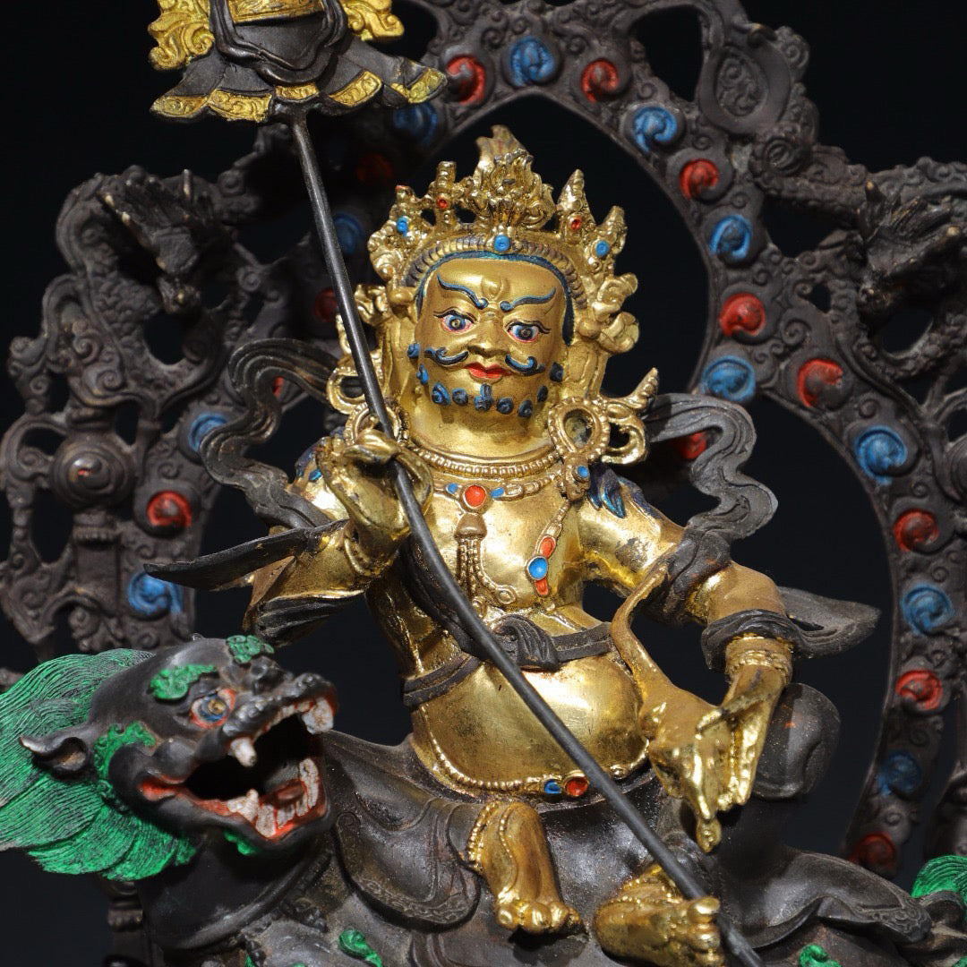 Chinese antique pure copper Buddha statue