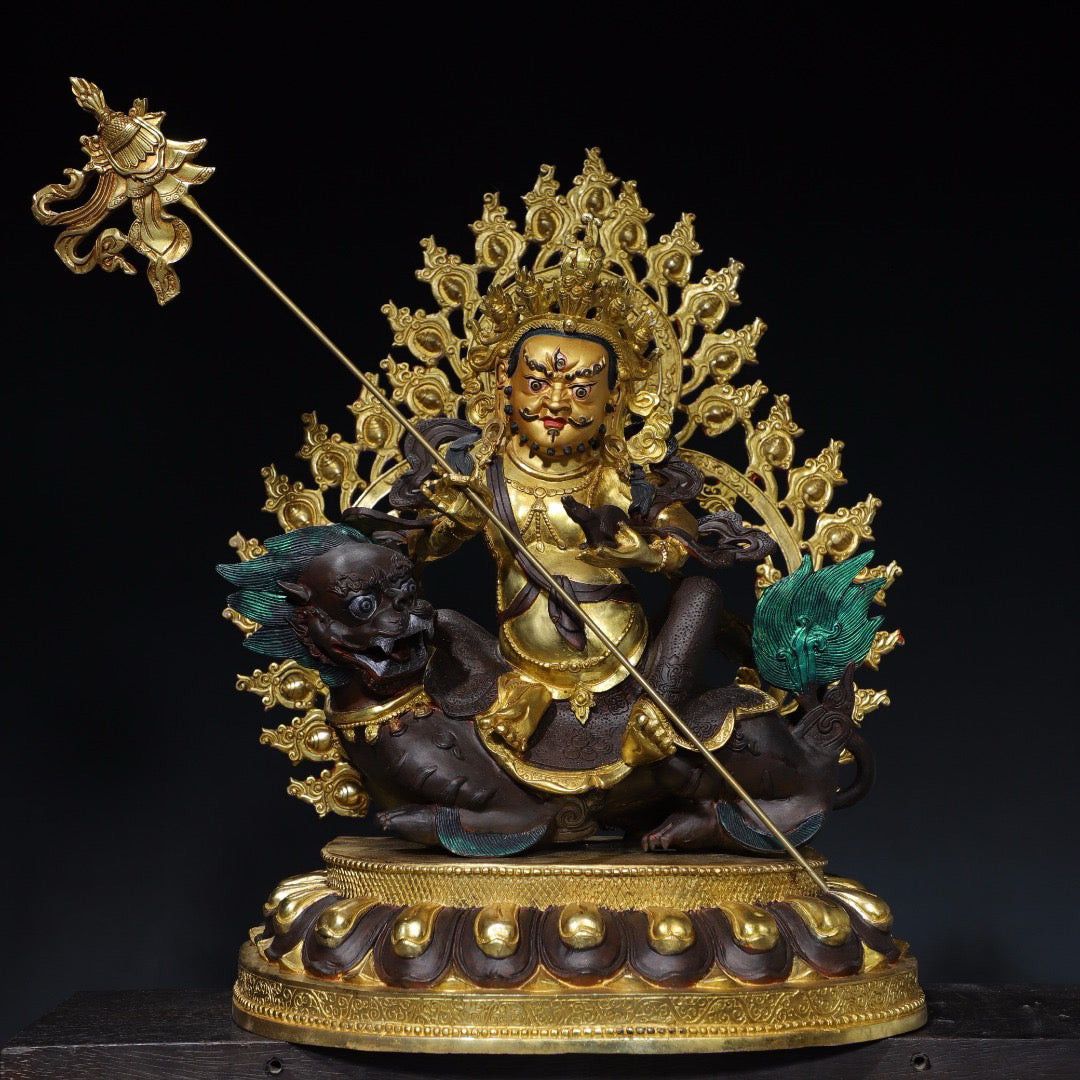 Chinese antique pure copper Buddha statue