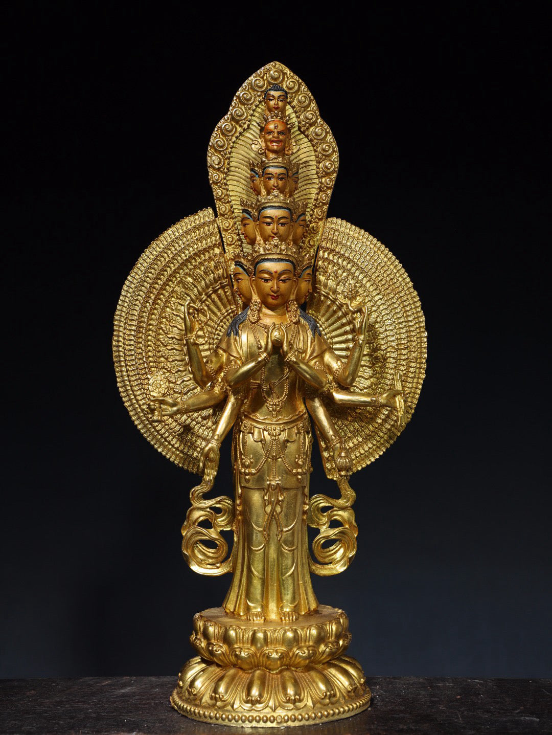 Chinese antique pure copper Buddha statue