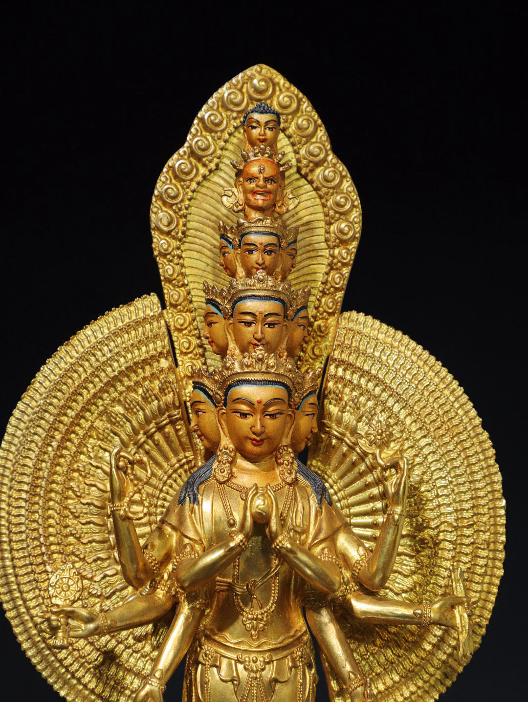 Chinese antique pure copper Buddha statue