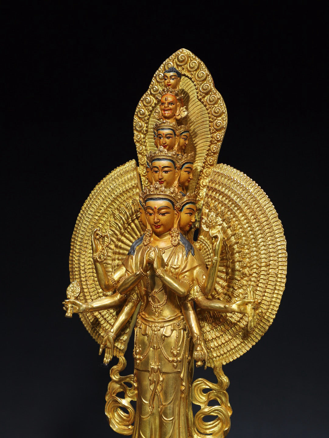 Chinese antique pure copper Buddha statue
