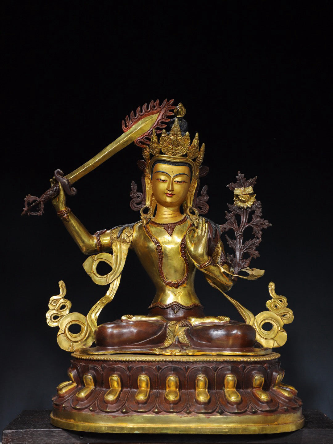 Chinese antique pure copper Buddha statue