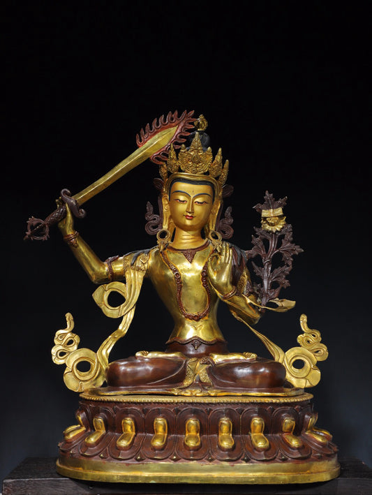Chinese antique pure copper Buddha statue