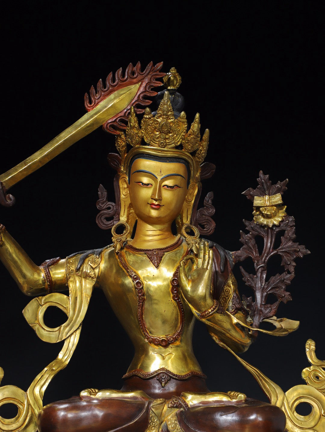 Chinese antique pure copper Buddha statue