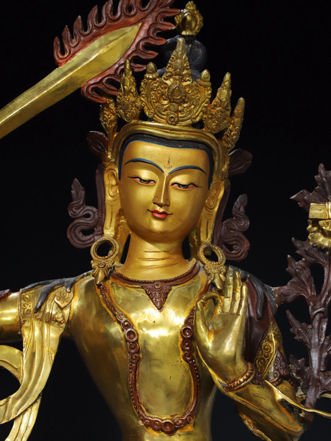 Chinese antique pure copper Buddha statue