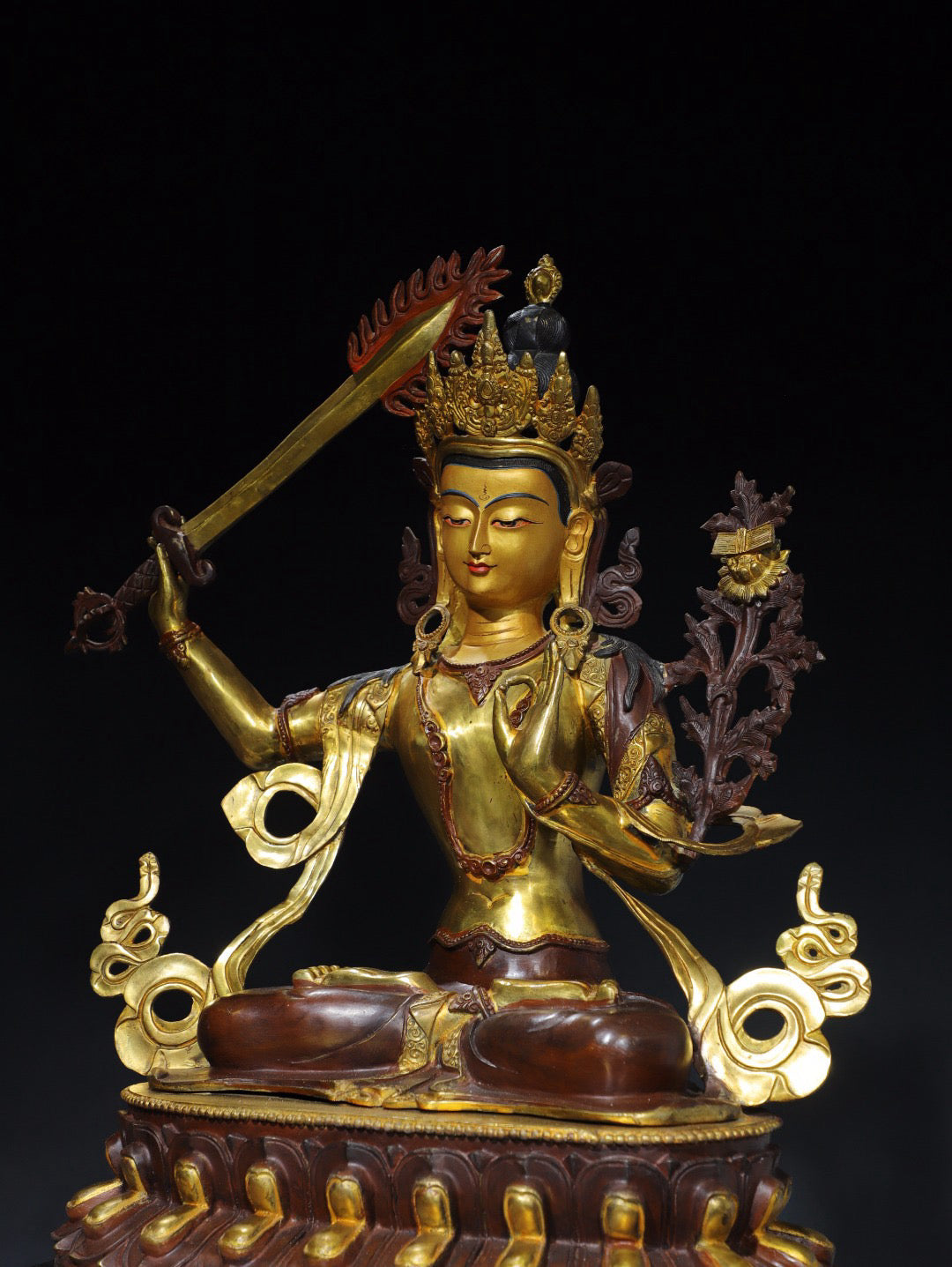 Chinese antique pure copper Buddha statue
