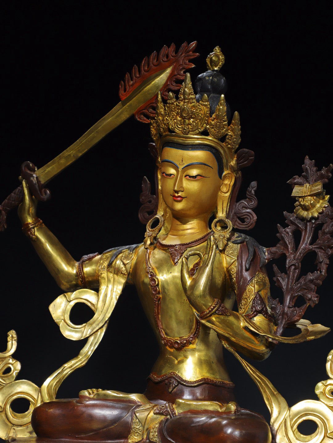 Chinese antique pure copper Buddha statue