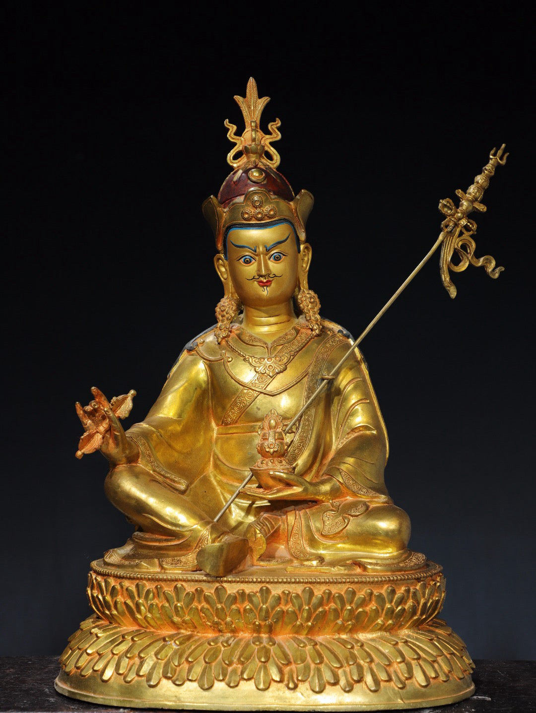 Chinese antique pure copper Buddha statue
