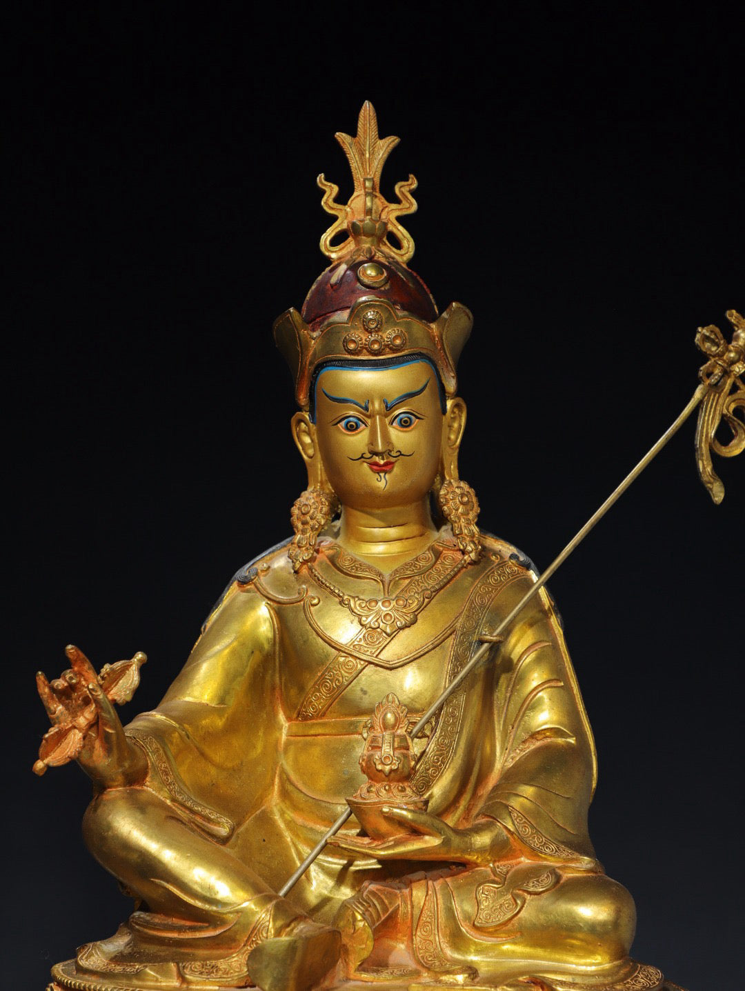 Chinese antique pure copper Buddha statue