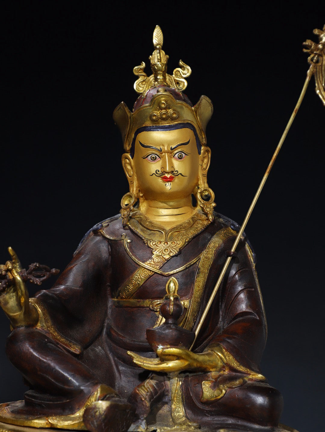 Chinese antique pure copper Buddha statue