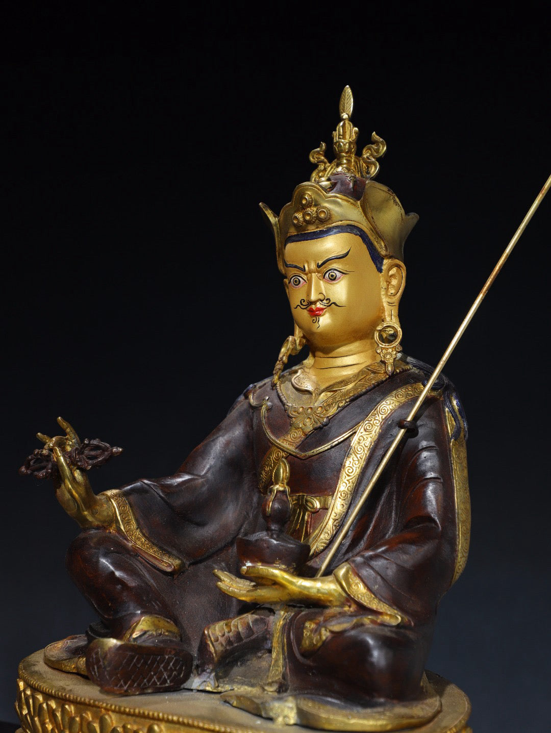 Chinese antique pure copper Buddha statue