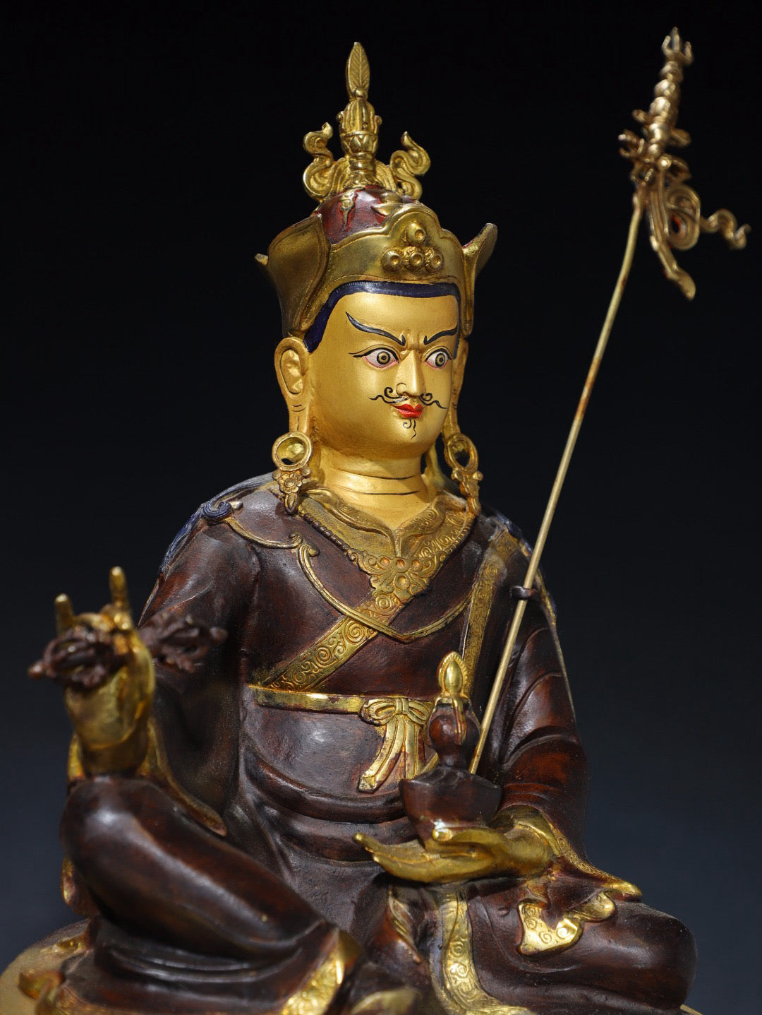 Chinese antique pure copper Buddha statue