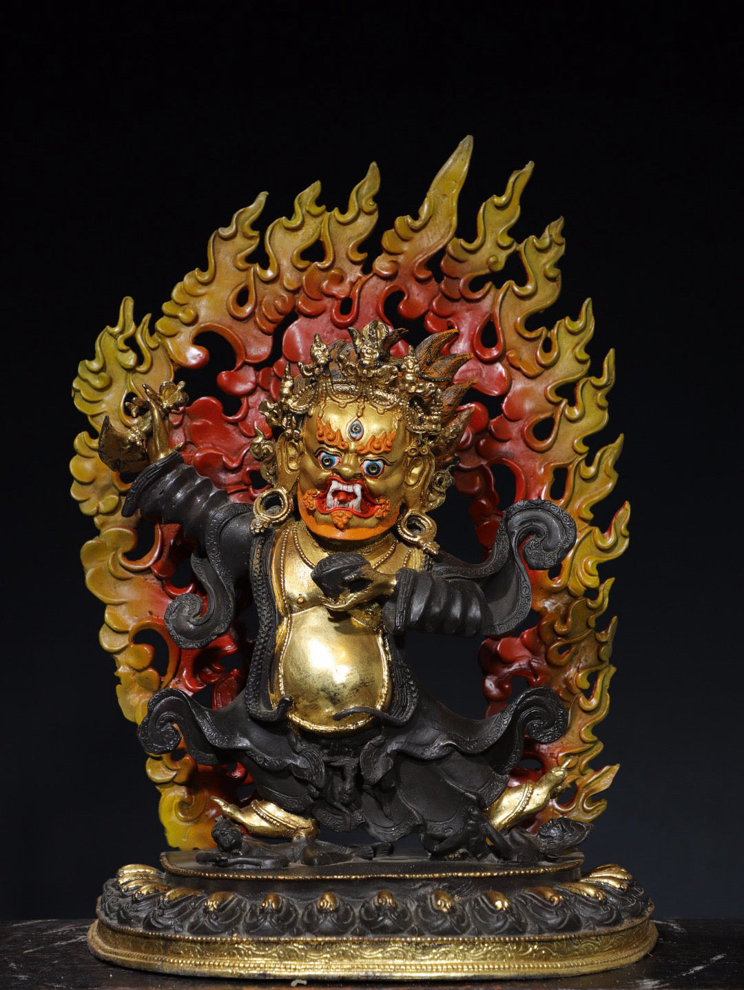Chinese antique pure copper Buddha statue