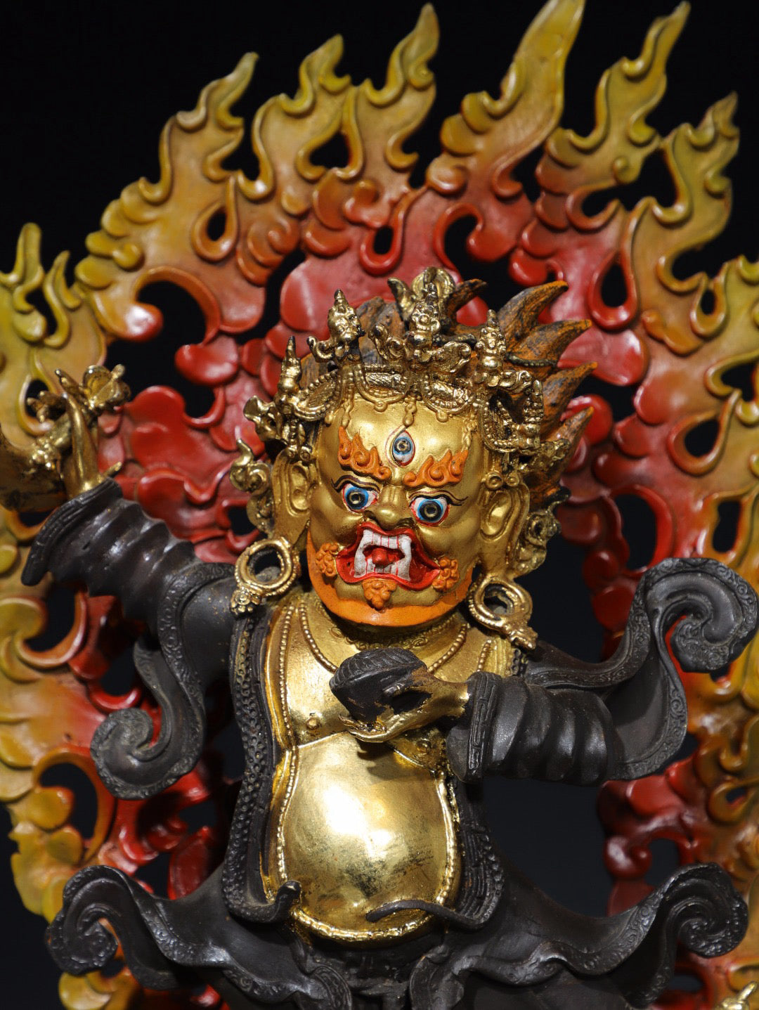 Chinese antique pure copper Buddha statue