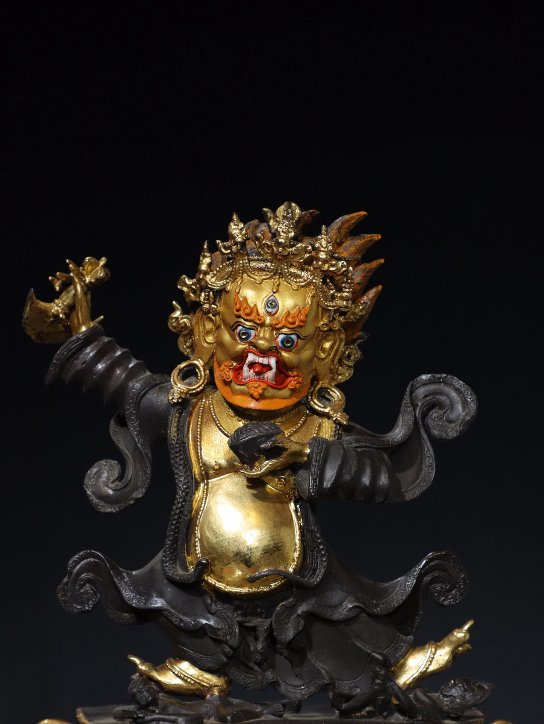 Chinese antique pure copper Buddha statue
