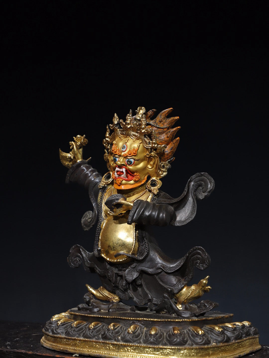 Chinese antique pure copper Buddha statue