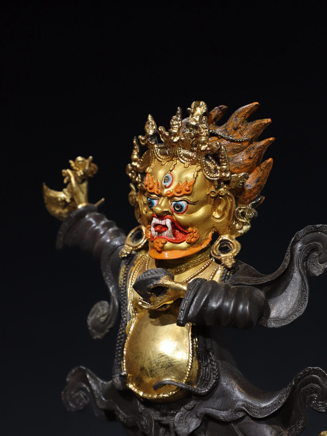 Chinese antique pure copper Buddha statue