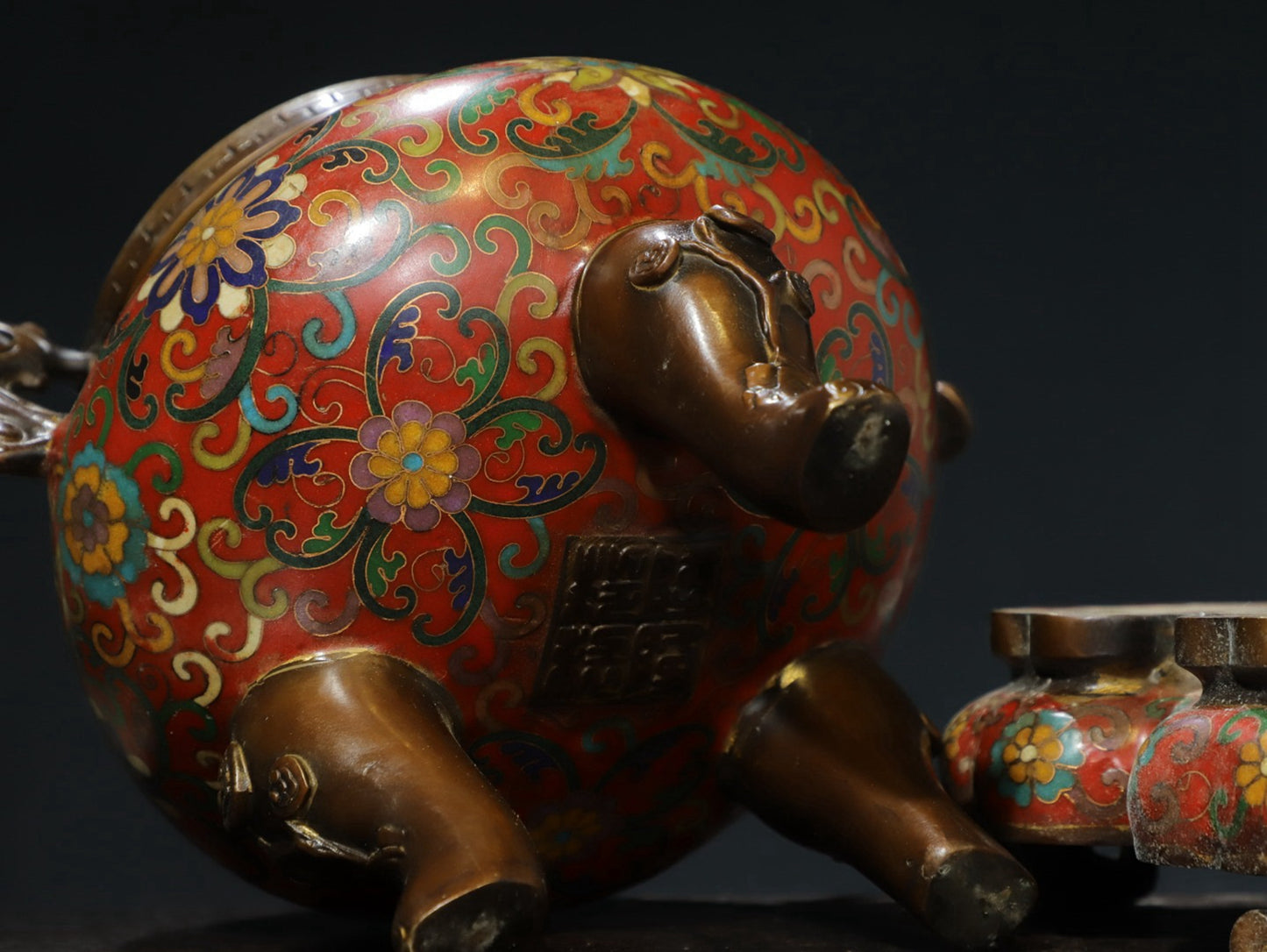 Copper cloisonn é wire enamel color [tangled lotus] aromatherapy stove