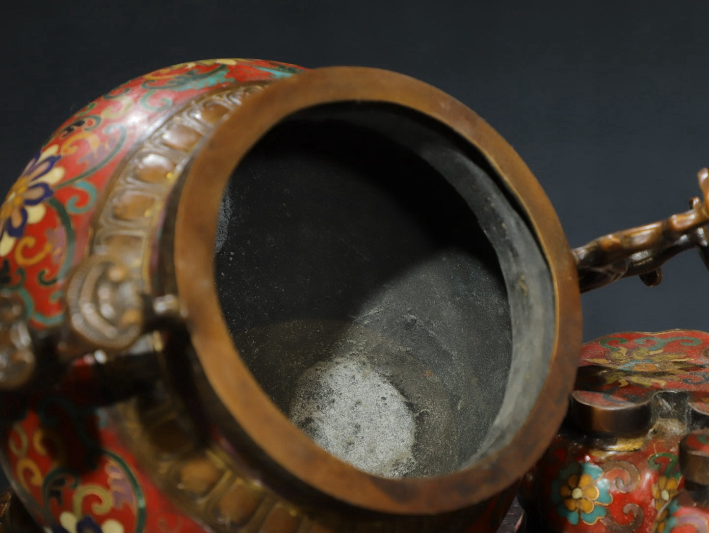 Copper cloisonn é wire enamel color [tangled lotus] aromatherapy stove