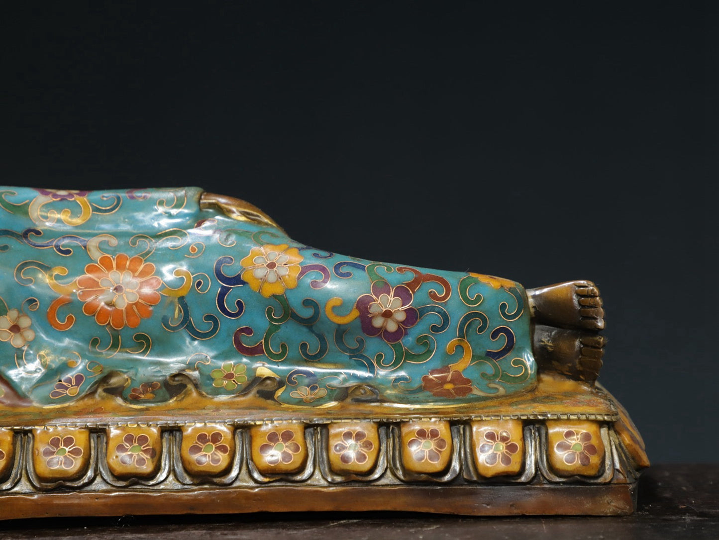 Cloisonne [Sleeping Buddha] Buddha Statue