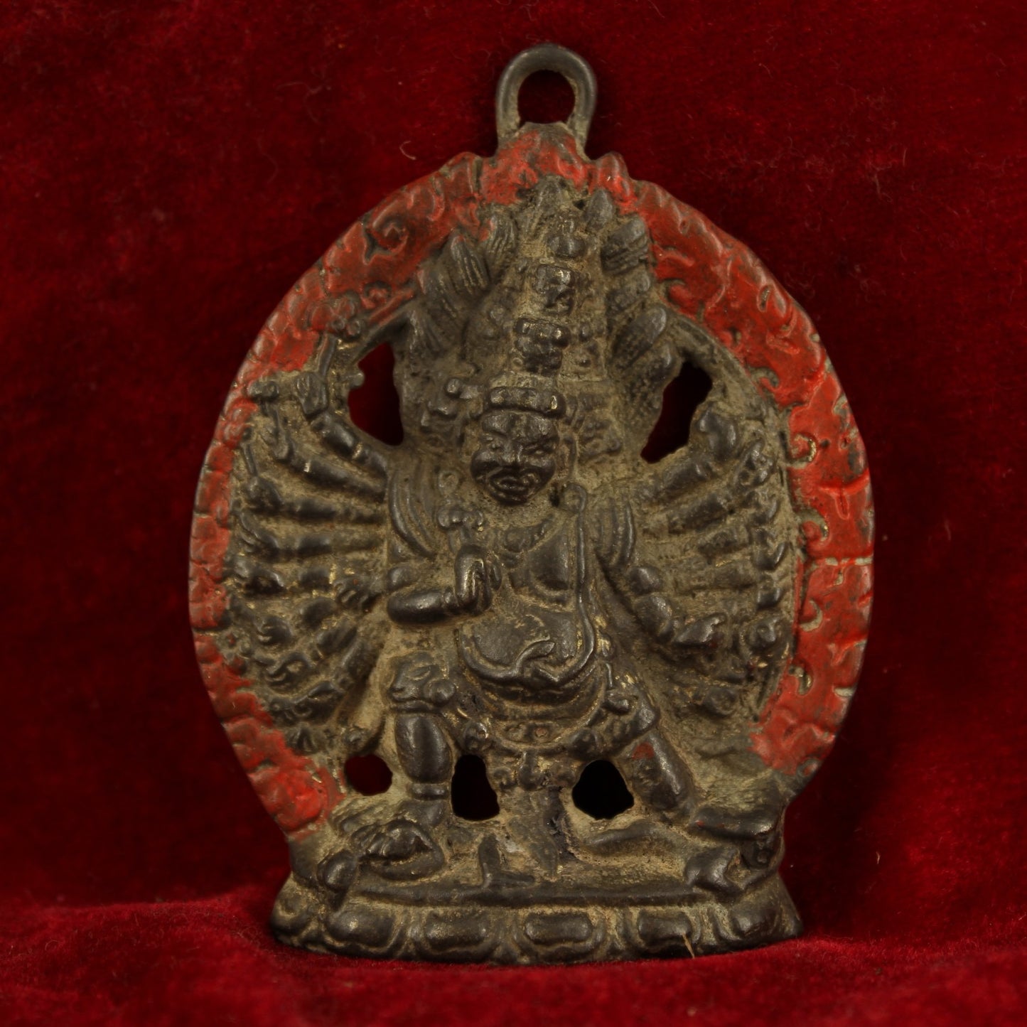 Chinese antique pure copper Buddha plaques
