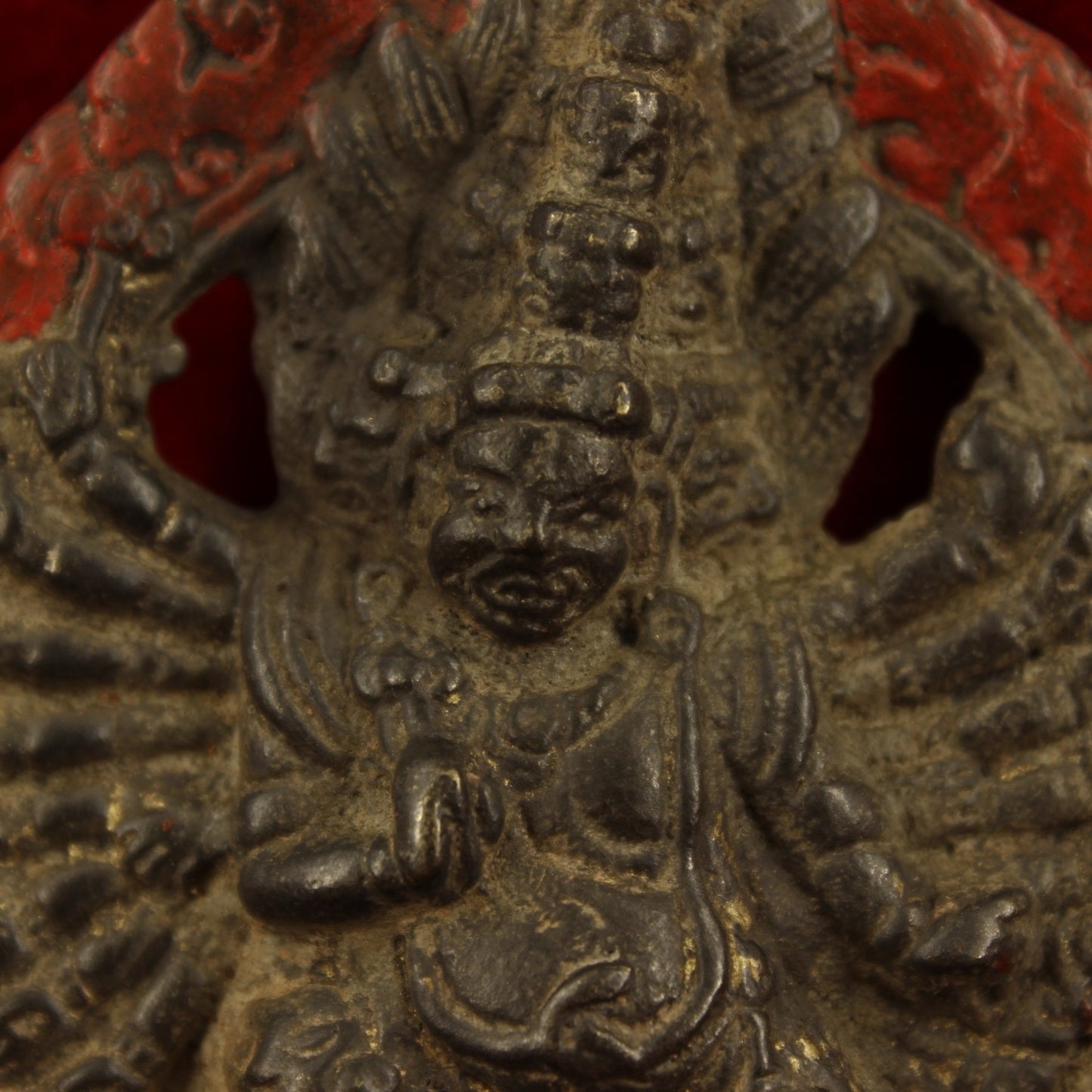 Chinese antique pure copper Buddha plaques