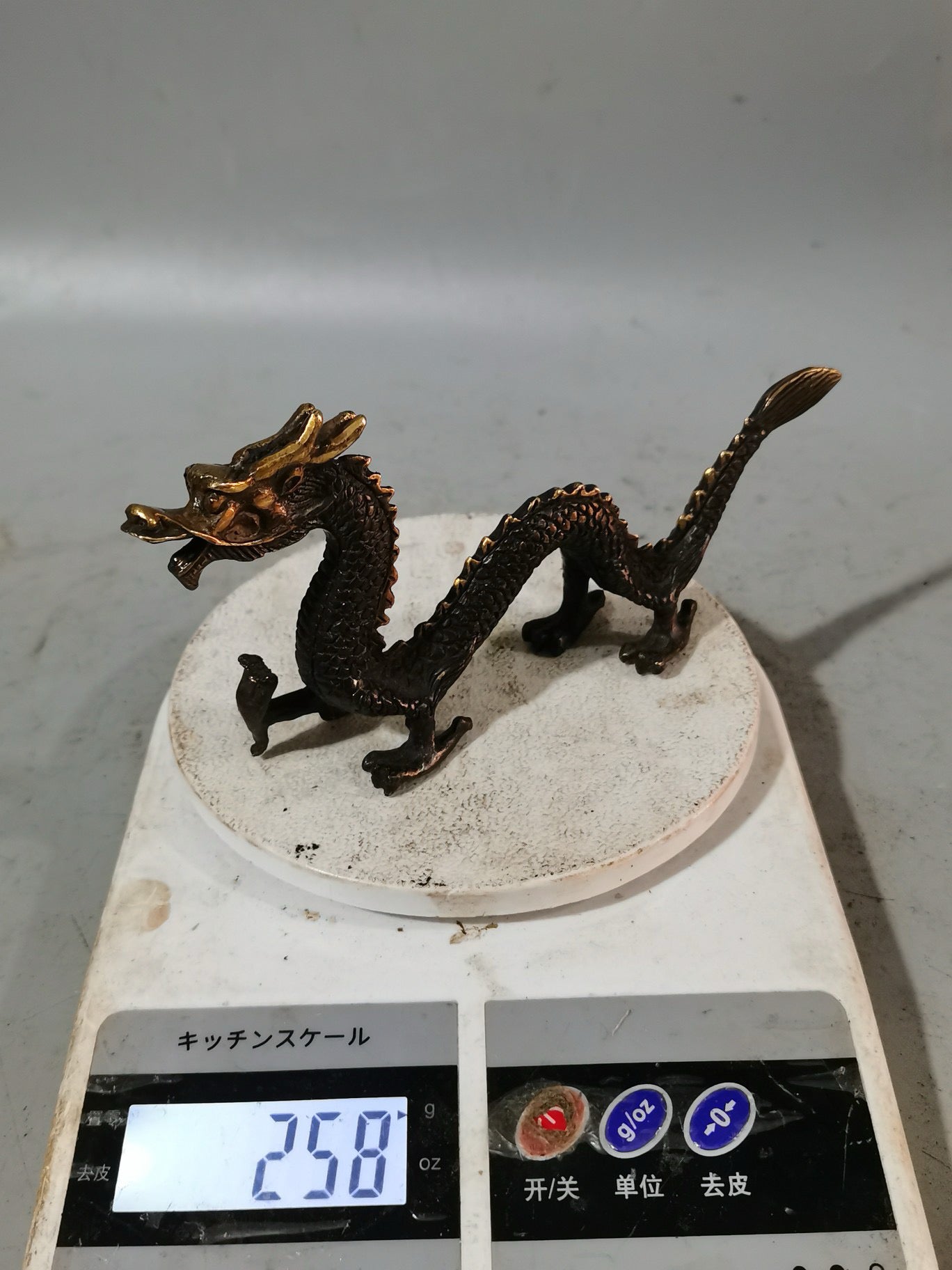 Chinese antique pure copper dragon ornaments