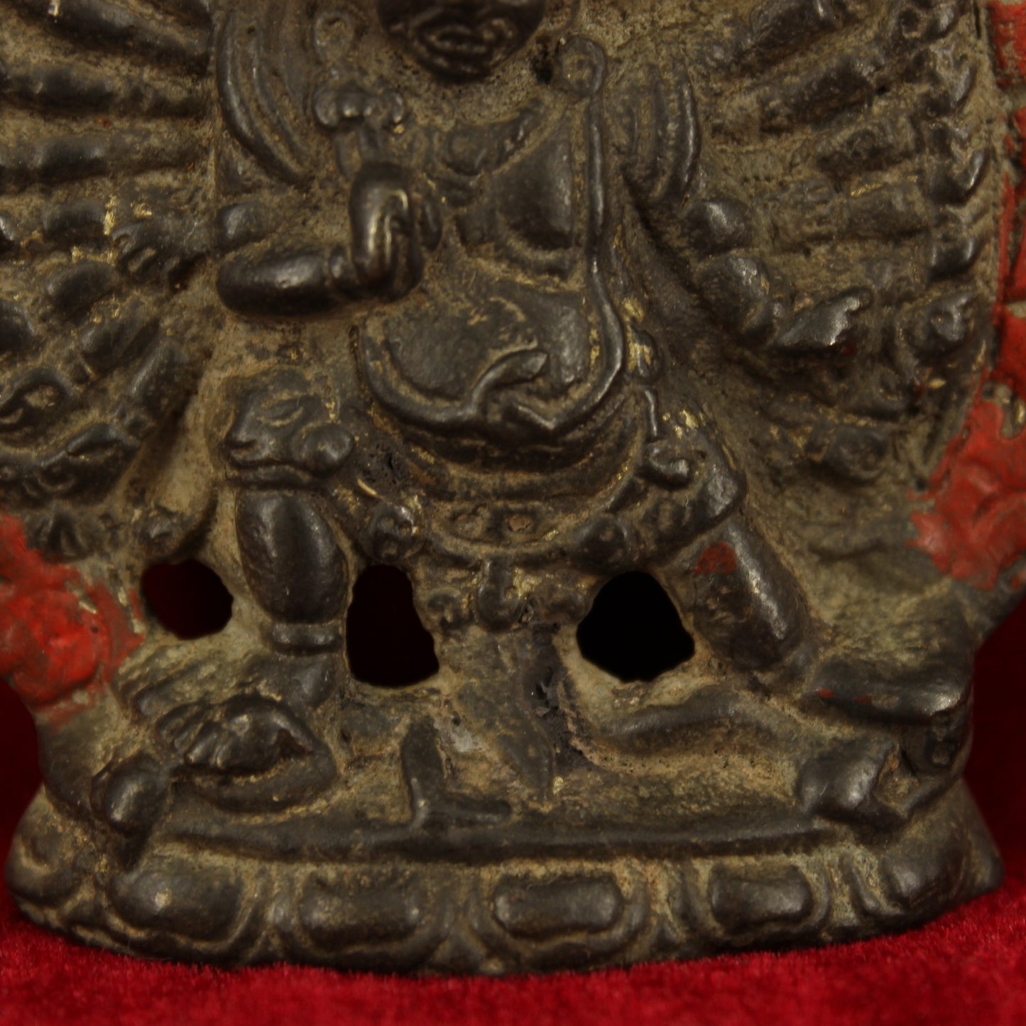 Chinese antique pure copper Buddha plaques