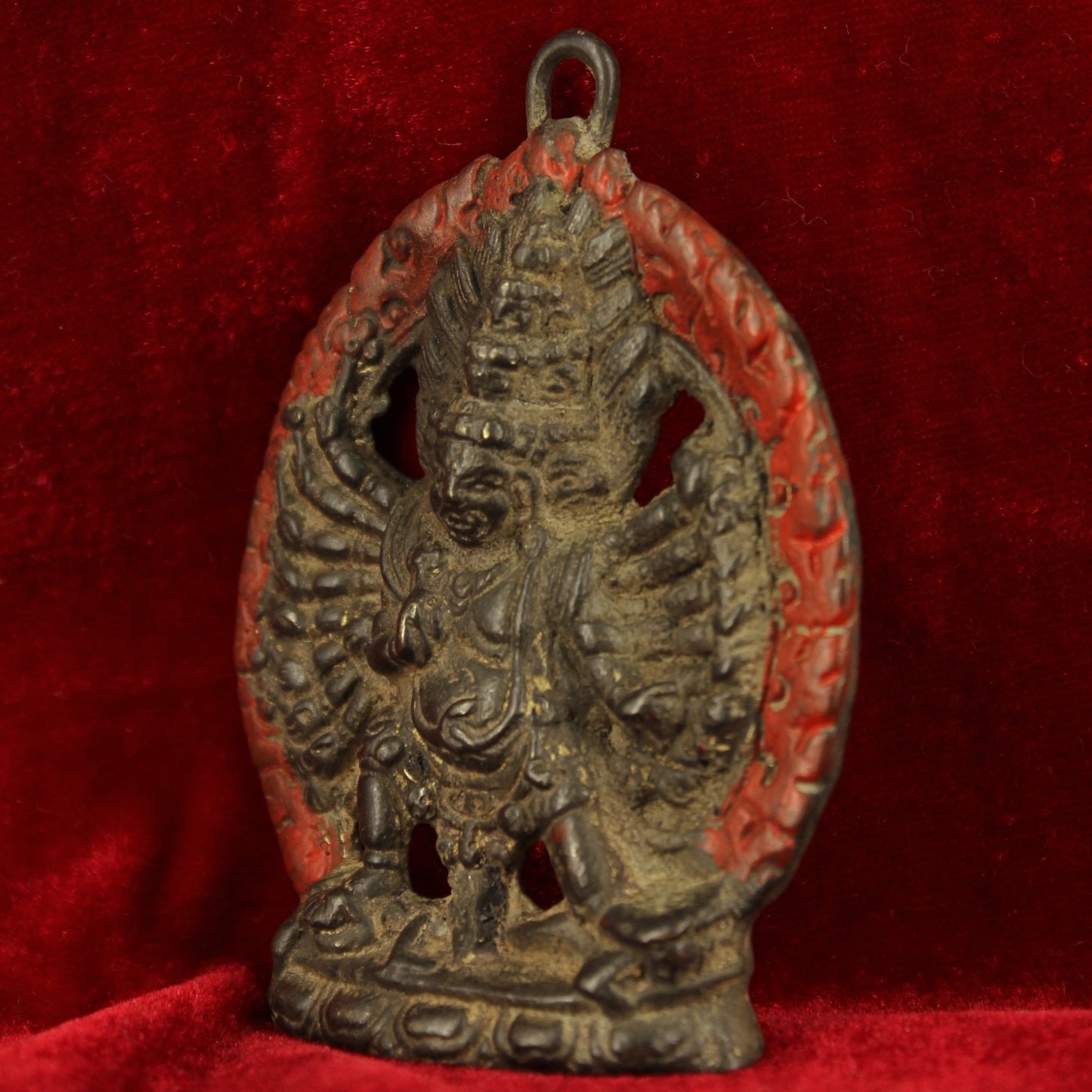 Chinese antique pure copper Buddha plaques