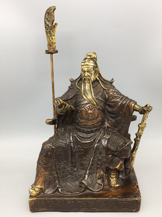 Chinese antique pure copper Guan Gong ornaments